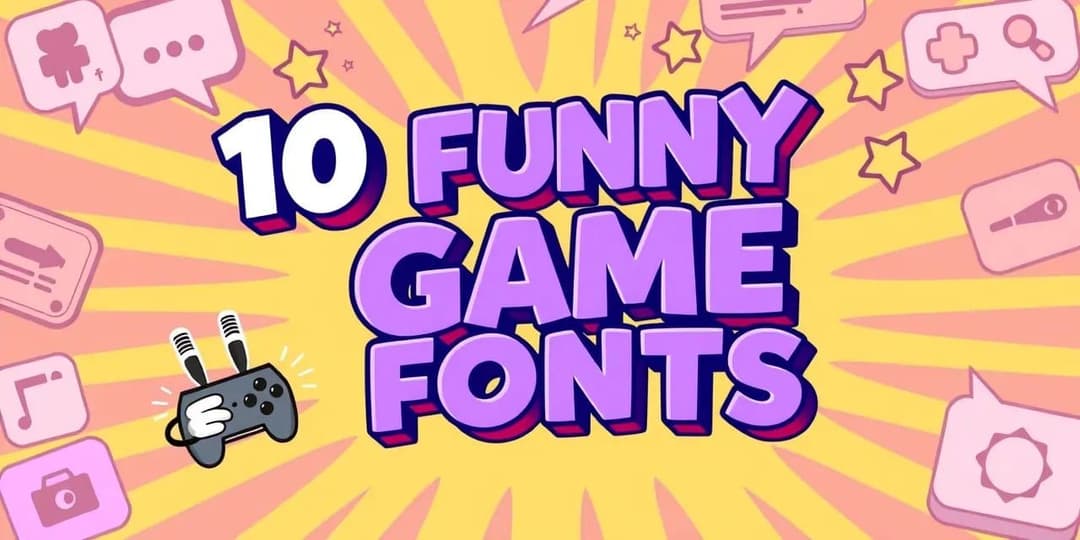 10 Google Fonts for Your Funny Style Game